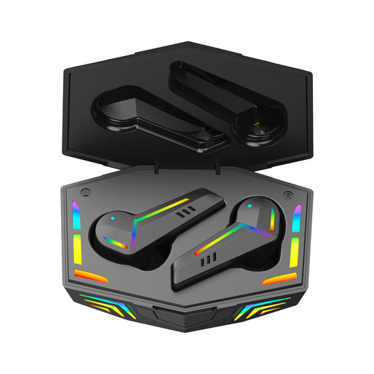 Écouteurs Bluetooth Gaming RGB à Faible Latence – Son Immersif & Boîtier Lumineux