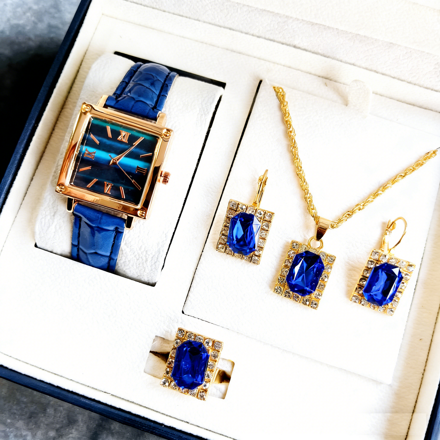 Ensemble Montre & Bijoux Femme – Raffinement & Éclat