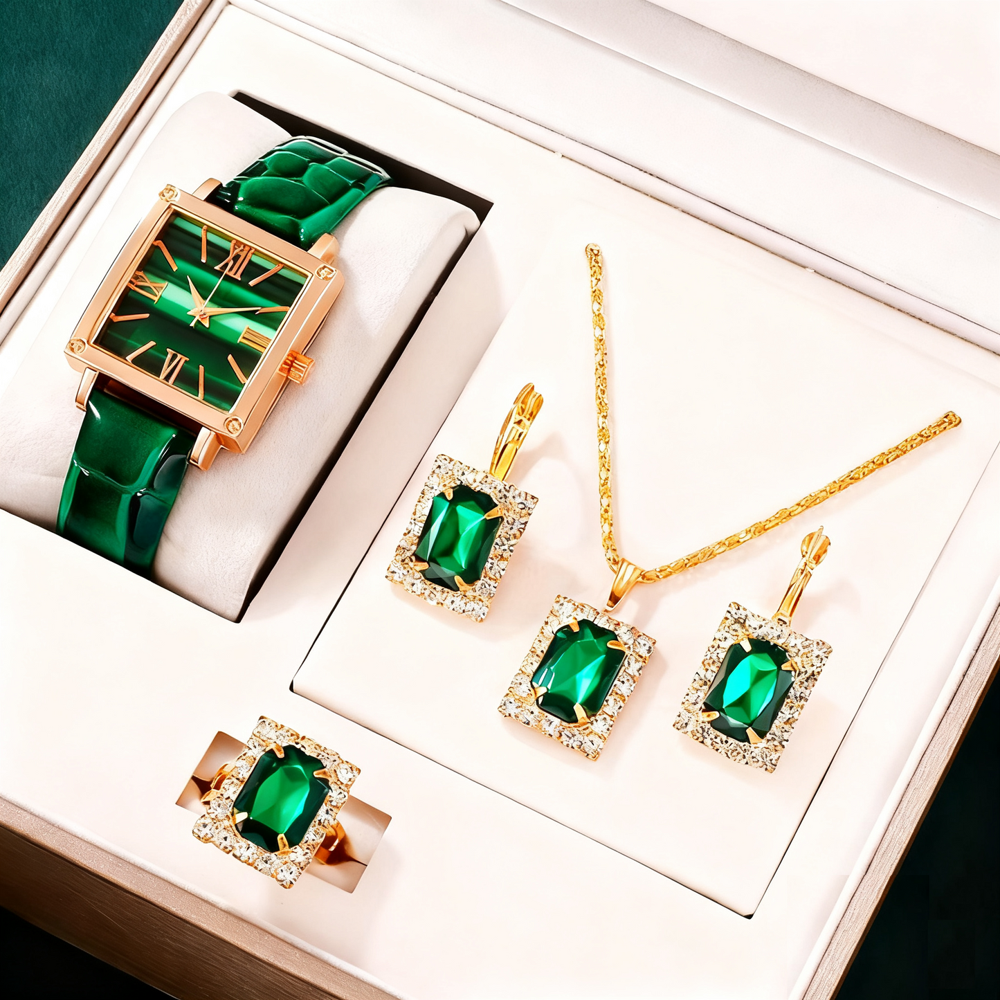 Ensemble Montre & Bijoux Femme – Raffinement & Éclat